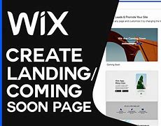 Image result for Wix Landing Page