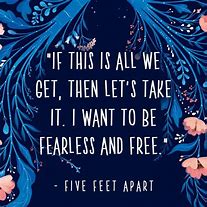 Image result for Five Feet Apart Book Quotes