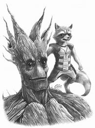 Image result for Guardians of the Galaxy Rocket-X Groot deviantART