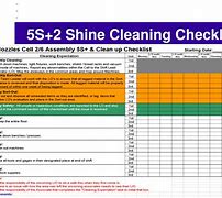 Image result for 5S Cleaning Schedule Example
