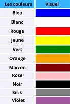 Image result for Vocabulaire Sur Les Couleurs