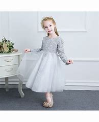 Image result for Grey Flower Girl Dresses