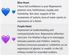 Image result for What Do Blue Hearts Mean Emoji