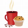 Image result for Cartoon Images of a Cup of Coffee and Cake