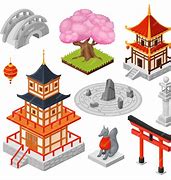 Image result for Japan Landmarks Cartoon