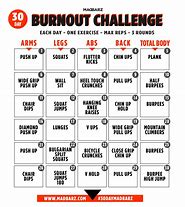 Image result for 30-Day Full Body Workout Challenge Printable