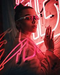 Image result for Neon Light Portrait Photography