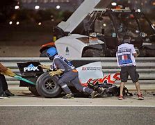 Image result for Romain Grosjean Crash Injuries