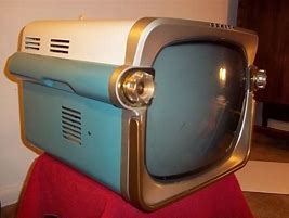 Image result for Vintage Art Deco Portable TV