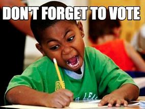 Image result for Don't Forget to Vote Meme