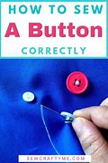 Image result for Simple Button Sewing
