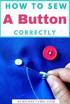 Image result for Steps Sewing Button