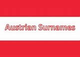 Image result for Austrian Surnames