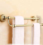 Image result for Gold and Brass Towel Bar