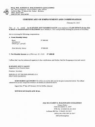 Image result for Certificate of Compensation Sample