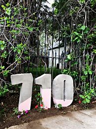 Image result for DIY Large House Number Garden