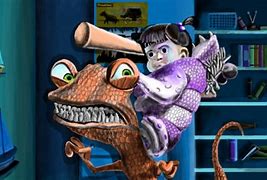 Image result for Monsters Inc Boo Beats Randall Up