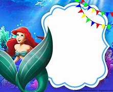 Image result for Little Mermaid Invitation Template