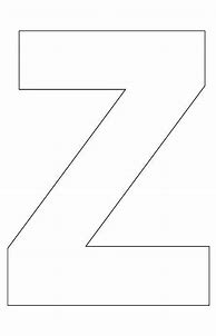 Image result for Printable Template Www0to5.com.au Letter Z