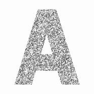 Image result for Silver Glitter Letters