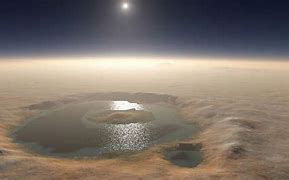 Image result for Mars Crater with Water