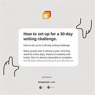 Image result for 30-Day Writing One Shot