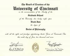 Image result for Certificate Doctorate of Philosophy Blank