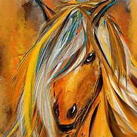 Image result for Colorful Horse Art