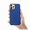 Image result for iPhone 12 Blue Case Leather