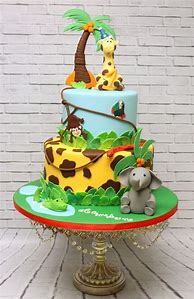 Image result for Forest Animal Birthday Cake