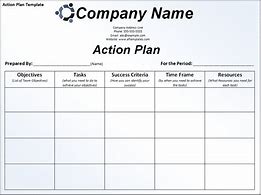 Image result for Sample Action Plan Template Word