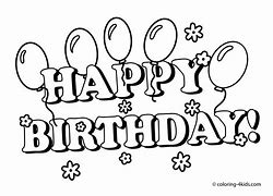 Image result for Happy Birthday Banner Coloring Pages