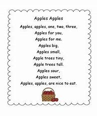 Image result for If I Were an Apple Poem