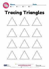 Image result for Triangle Tracing Worksheet