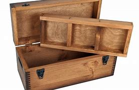 Image result for Wood Storage Boxes