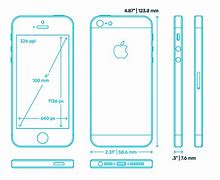 Image result for iPhone 5S Screen Measurements