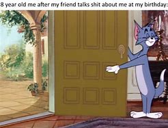 Image result for Tom and Jerry Meme Door