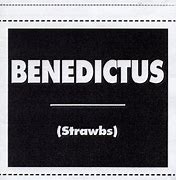 Image result for Benedictus CD Cover Art