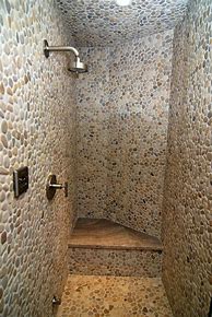 Image result for Pebble Shower Wall