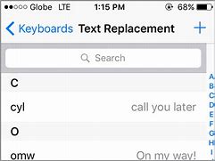 Image result for Save iPhone Text Replacements