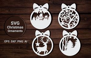 Image result for Wood Christmas Ornaments SVG