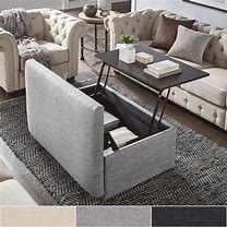 Image result for Storage Ottoman Coffee Table