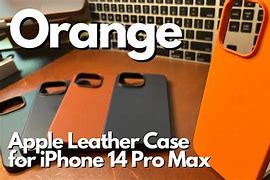 Image result for Orange Leather iPhone 14 Case