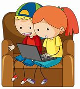 Image result for Kids with Computer Clip Art