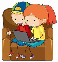 Image result for Children On Computers Clip Art