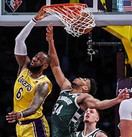 Image result for Giannis Antetokounmpo Dunk On LeBron James