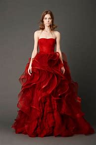 Image result for Vera Wang Red Wedding Dress