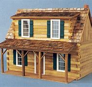 Image result for Log Cabin Dollhouse