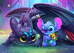 Image result for Stitch and Toothless Pics