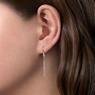 Image result for Diamond Drop Earrings White Gold